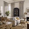 Christine 3D Floral Jacquard Curtains