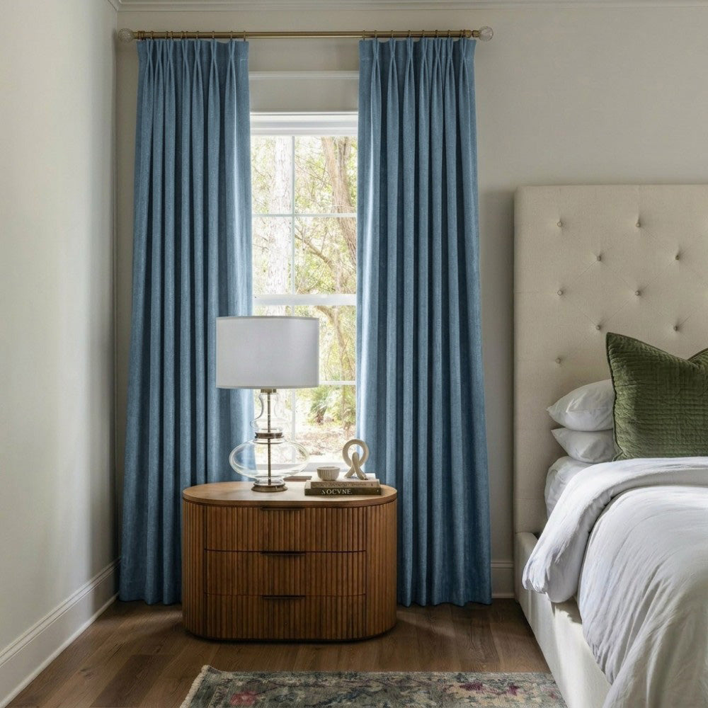 Clive Cotton Soft 100% Blackout Thermal Curtains