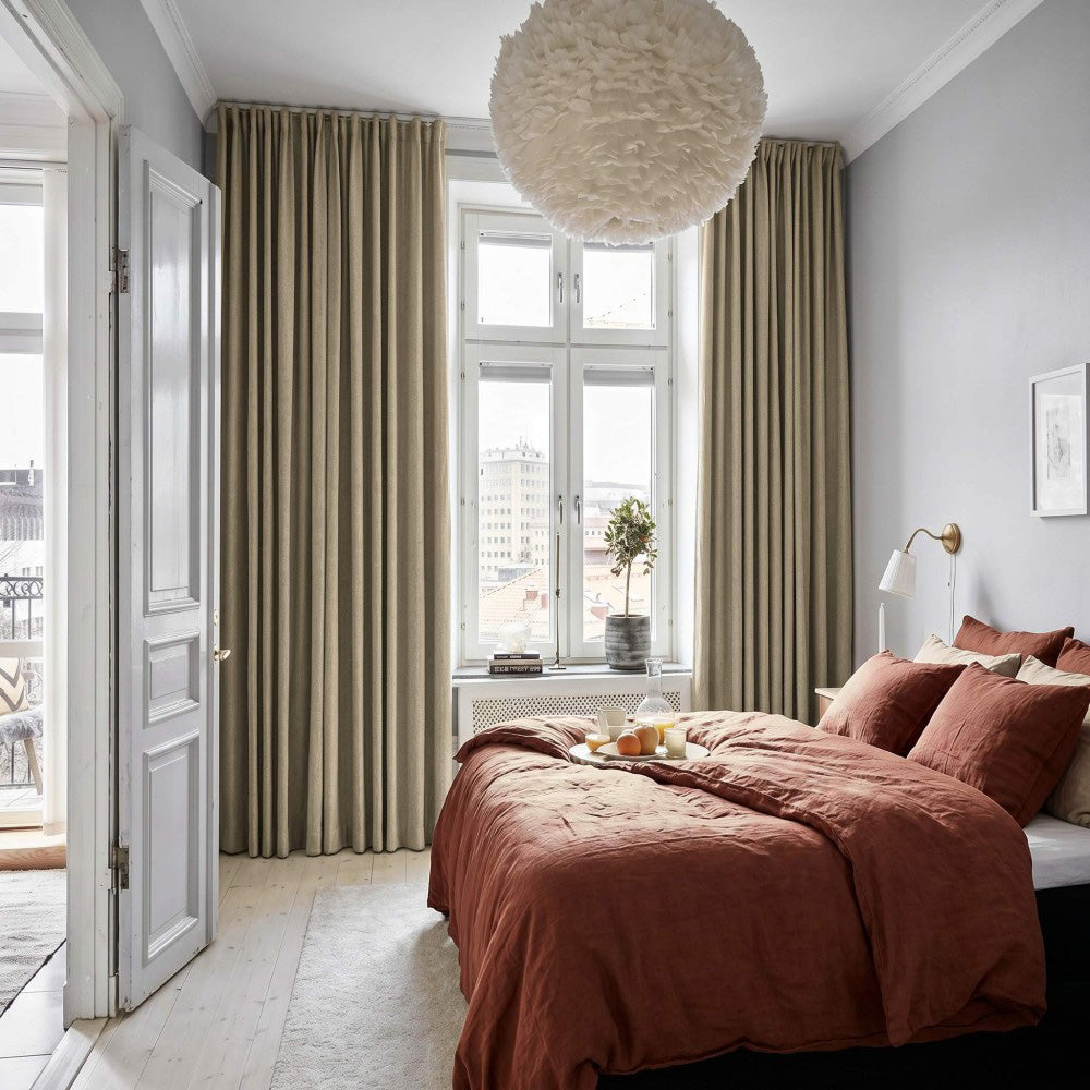 Clive Cotton Soft 100% Blackout Thermal Curtains
