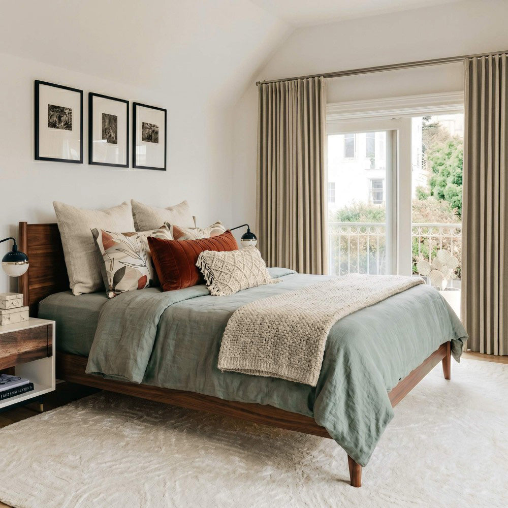 Clive Cotton Soft 100% Blackout Thermal Curtains