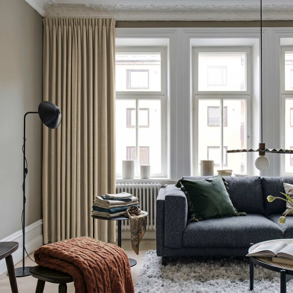 Clive Cotton Soft 100% Blackout Thermal Curtains