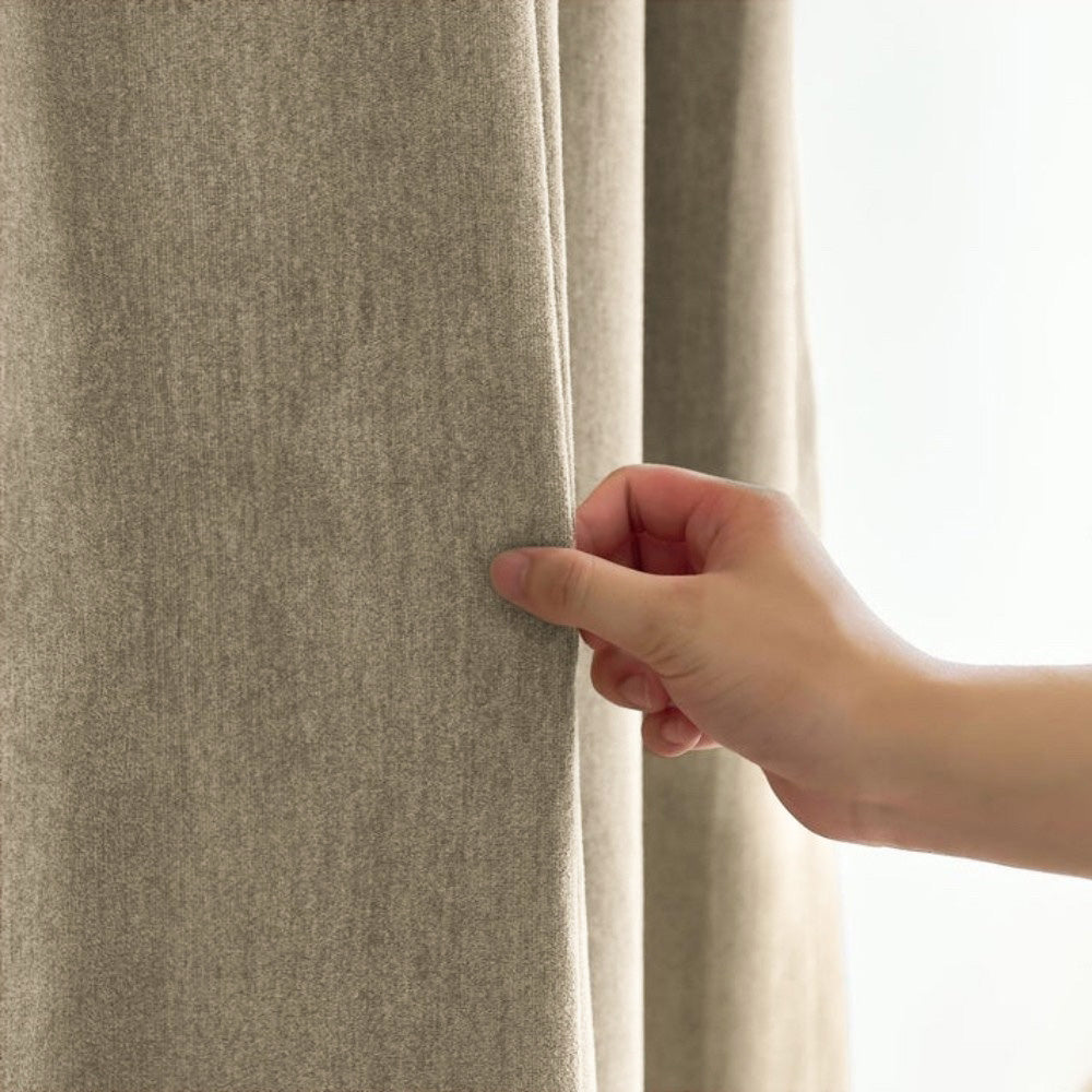 Clive Cotton Soft 100% Blackout Thermal Curtains