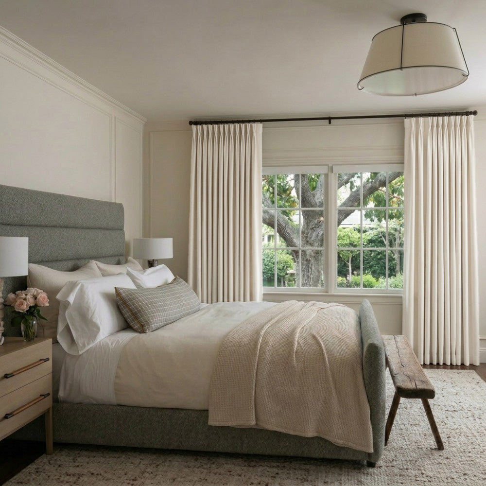 Clive Cotton Soft 100% Blackout Thermal Curtains