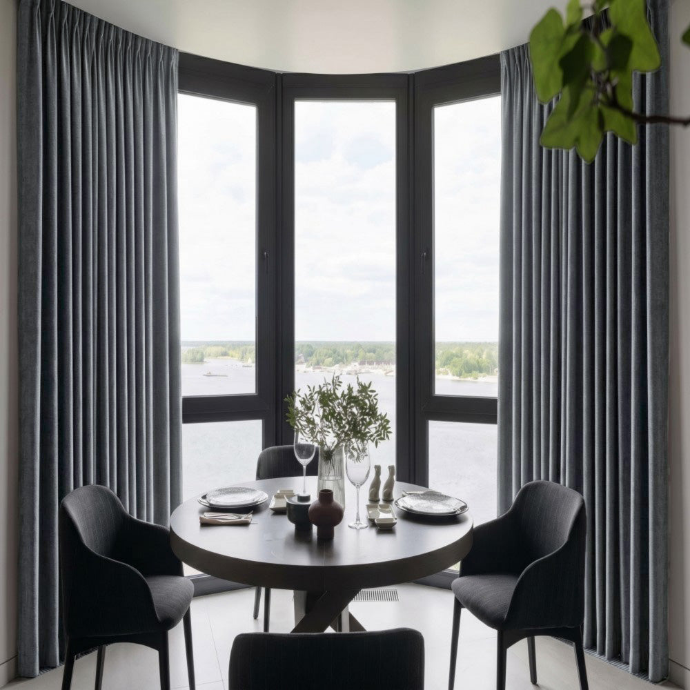 Clive Cotton Soft 100% Blackout Thermal Curtains