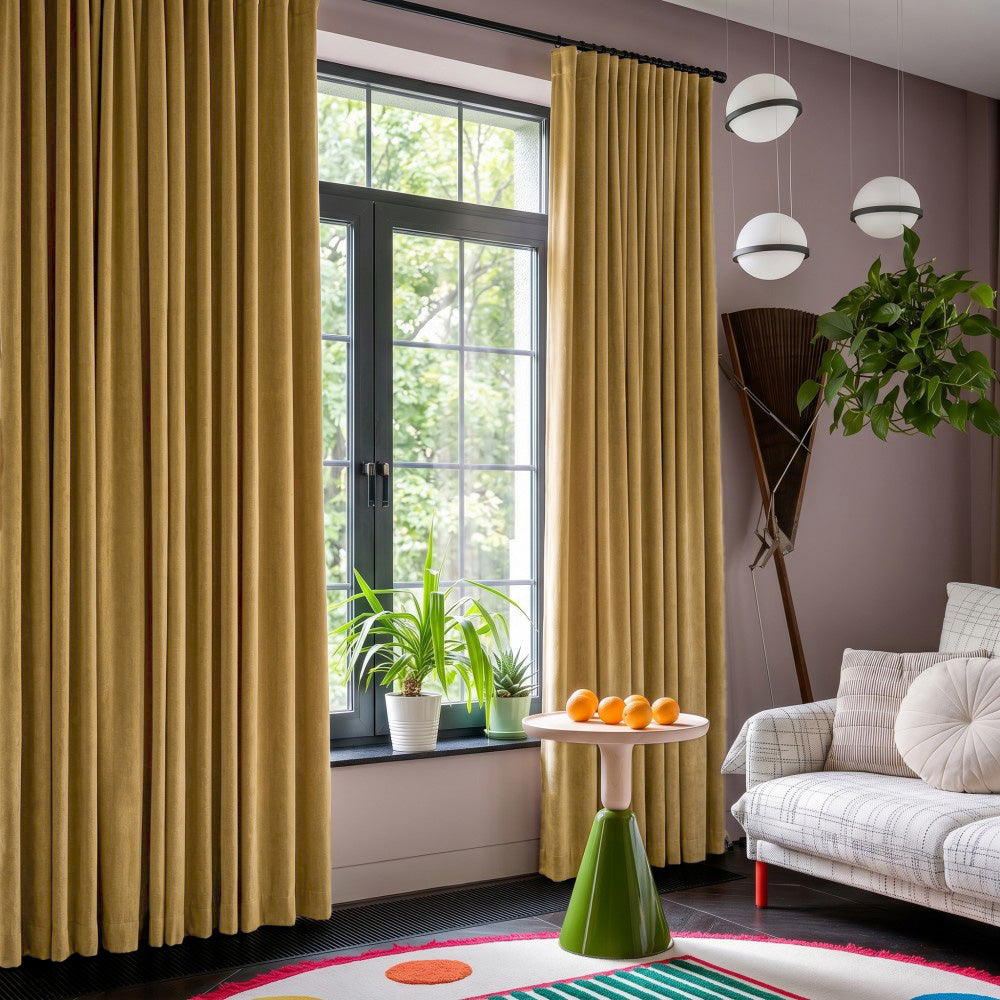 Clive Cotton Soft 100% Blackout Thermal Curtains
