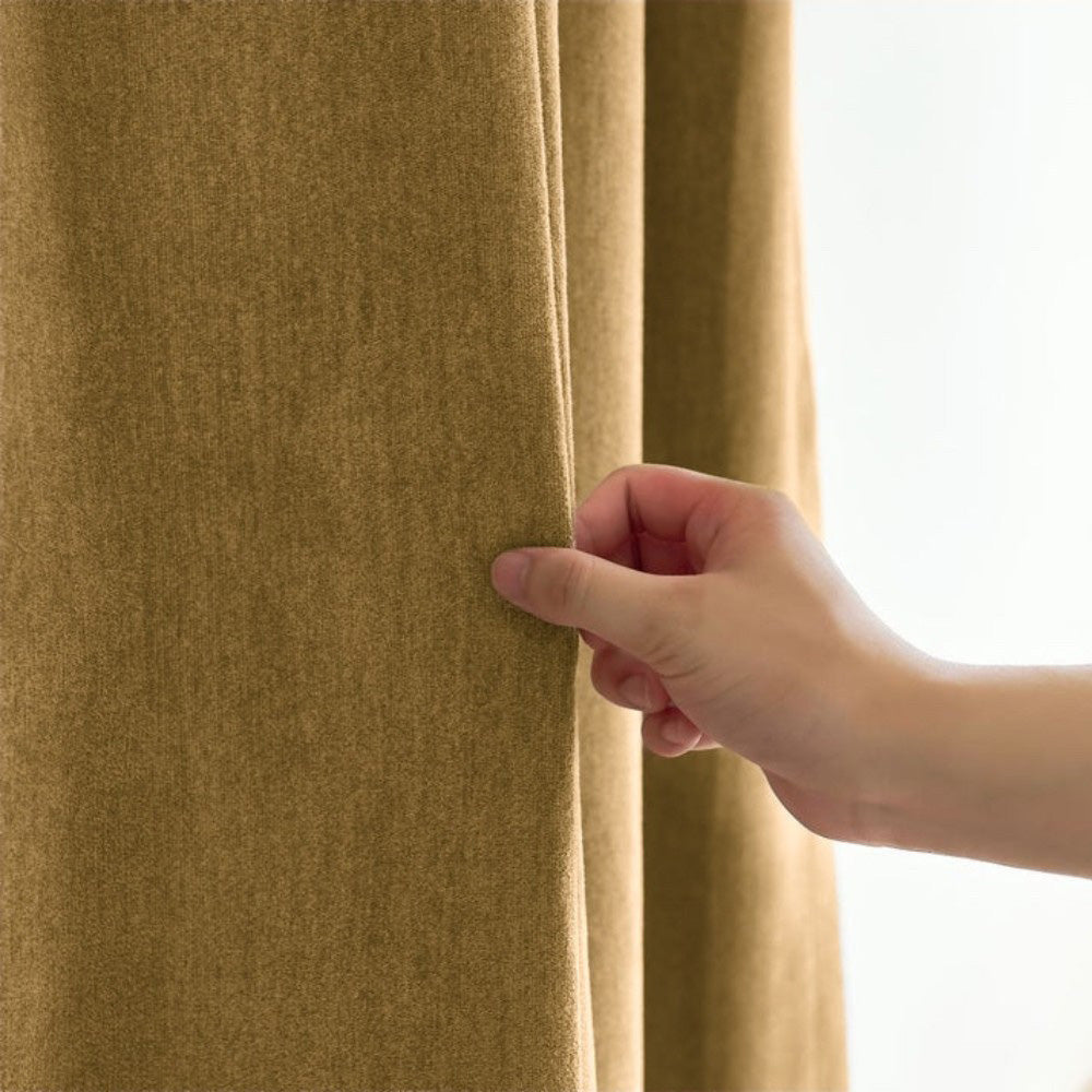 Clive Cotton Soft 100% Blackout Thermal Curtains