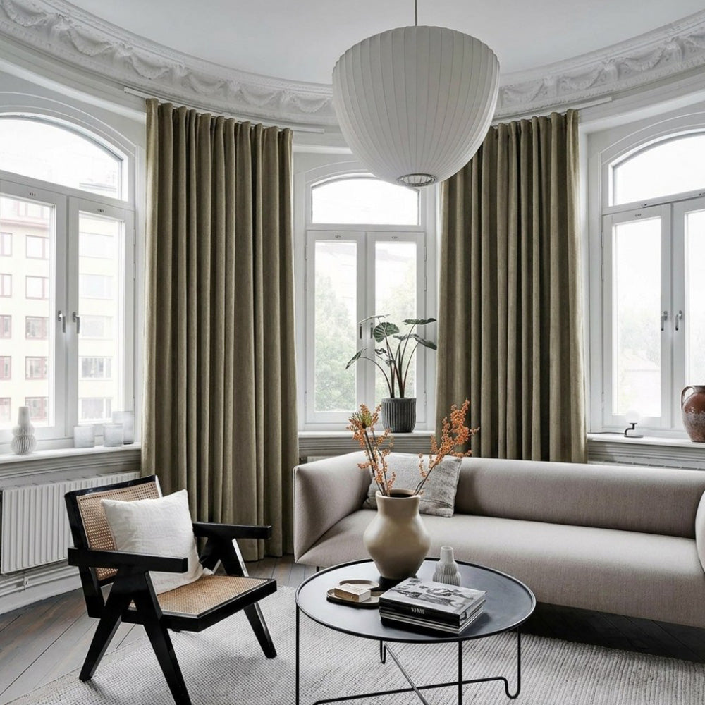 Clive Cotton Soft 100% Blackout Thermal Curtains