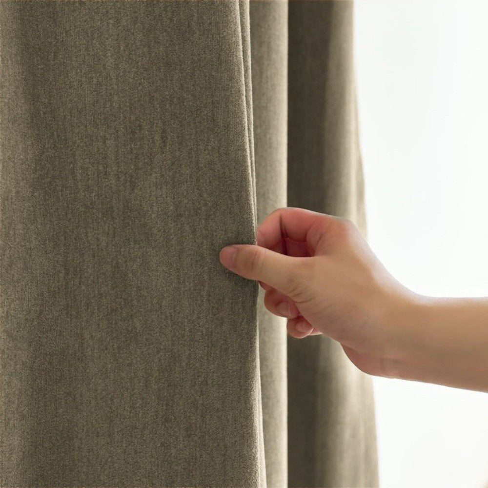 Clive Cotton Soft 100% Blackout Thermal Curtains