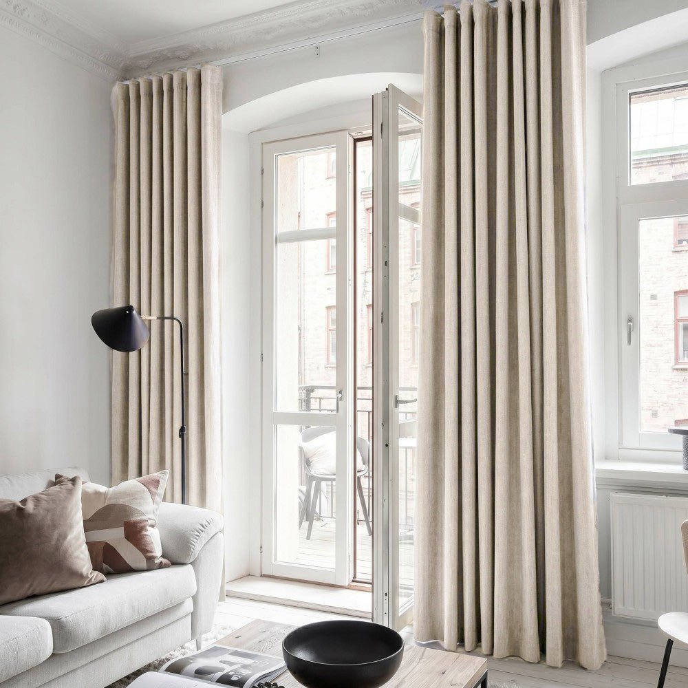 Clive Cotton Soft 100% Blackout Thermal Curtains