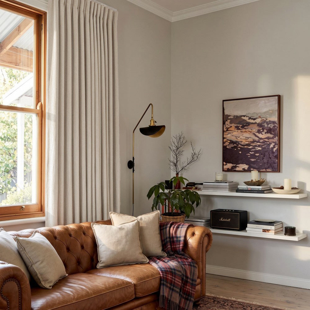 Clive Cotton Soft 100% Blackout Thermal Curtains