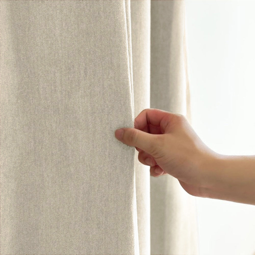 Clive Cotton Soft 100% Blackout Thermal Curtains