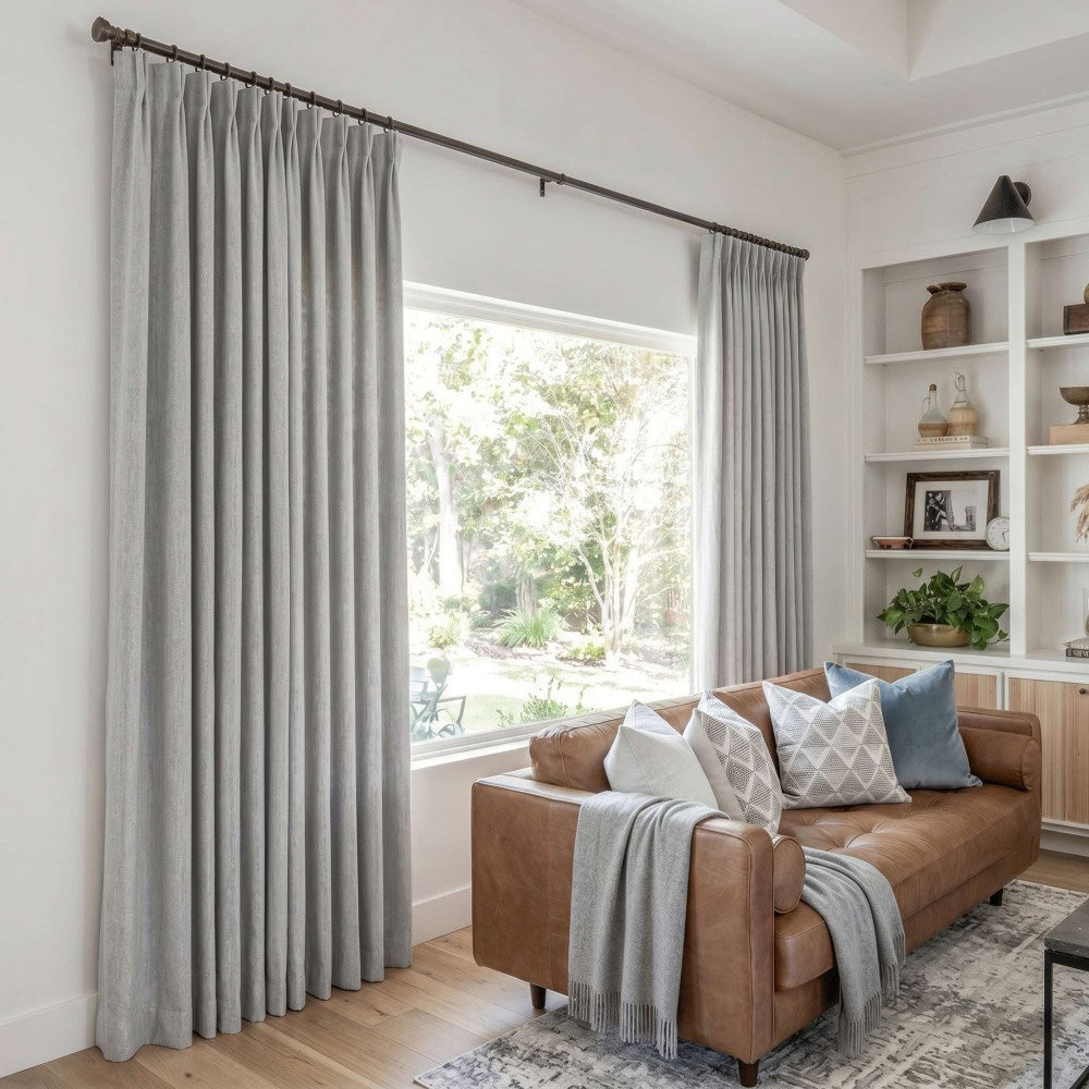 Clive Cotton Soft 100% Blackout Thermal Curtains