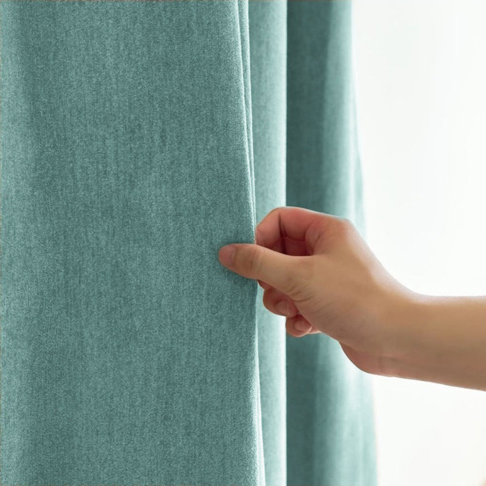 Clive Cotton Soft 100% Blackout Thermal Curtains