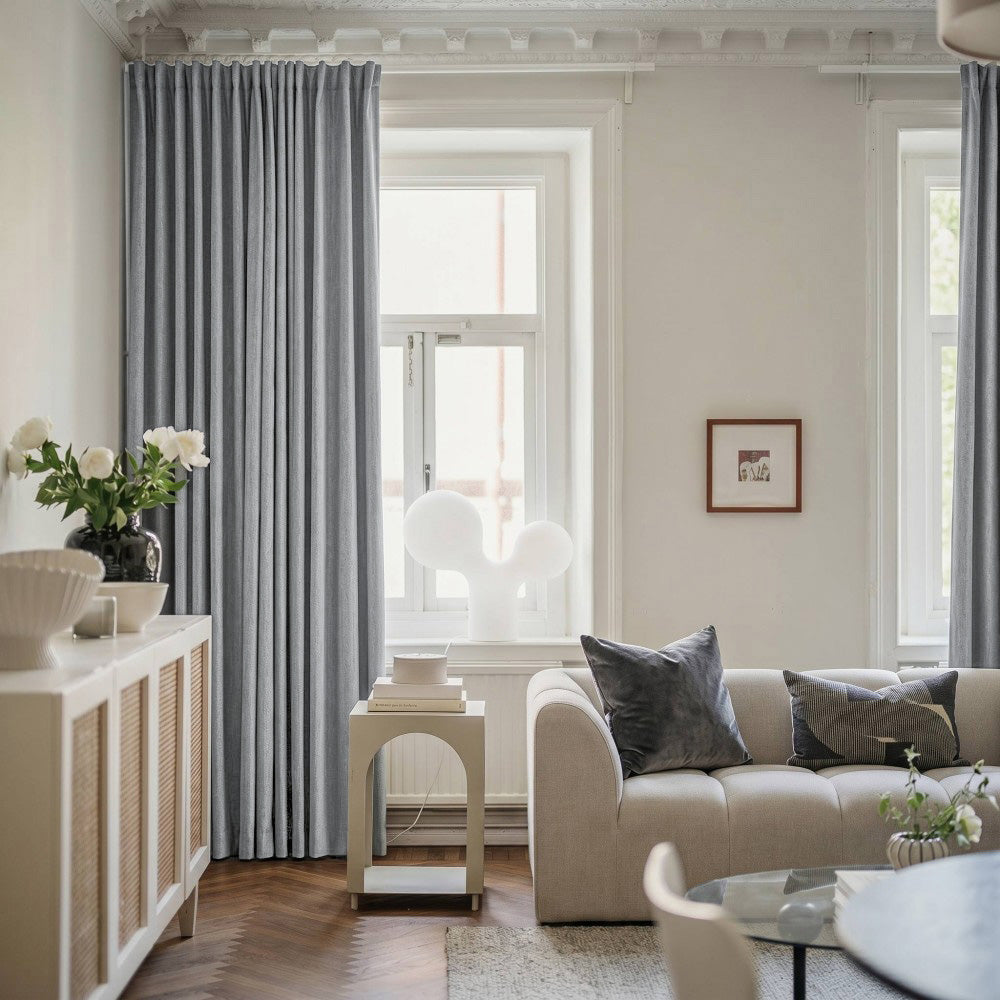 Clive Cotton Soft 100% Blackout Thermal Curtains