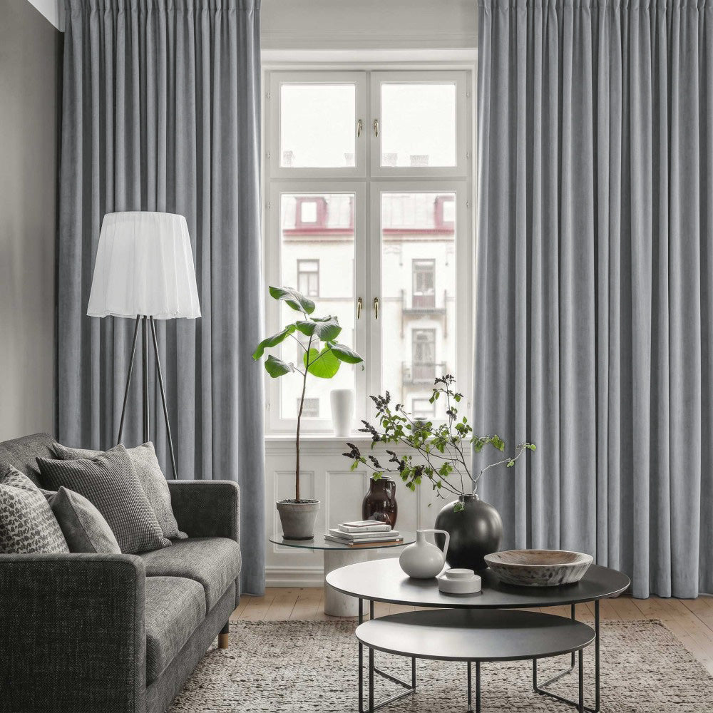 Clive Cotton Soft 100% Blackout Thermal Curtains