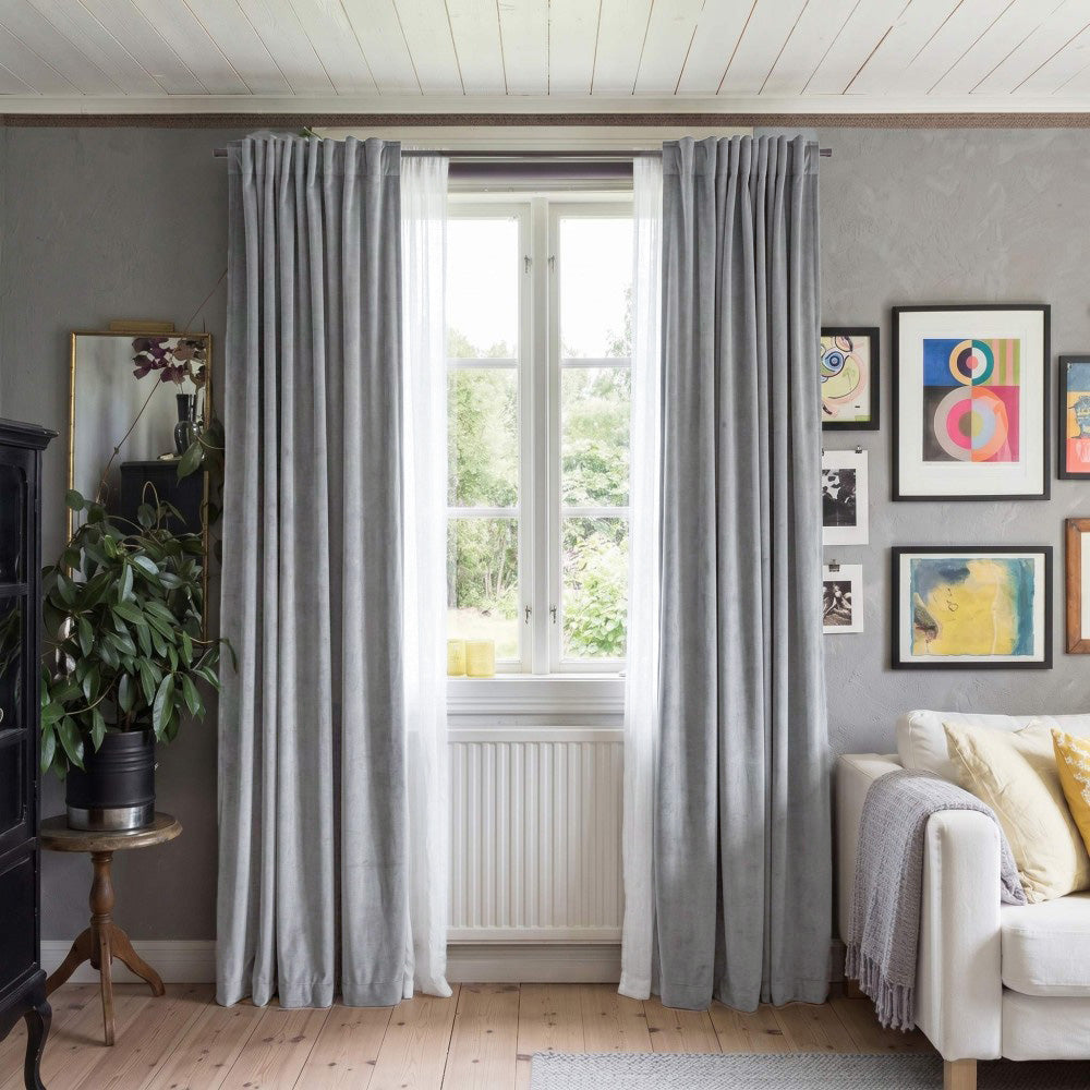Clive Cotton Soft 100% Blackout Thermal Curtains