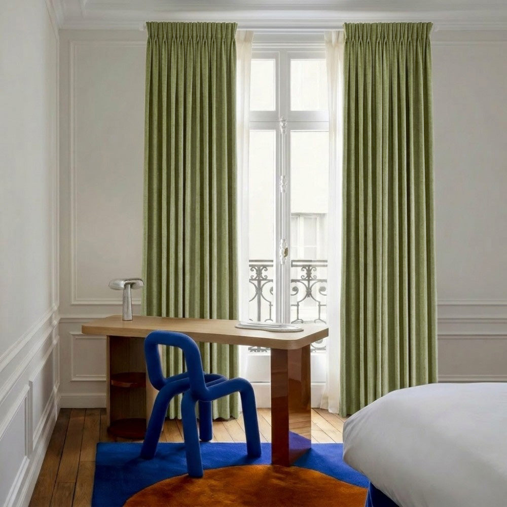 Clive Cotton Soft 100% Blackout Thermal Curtains