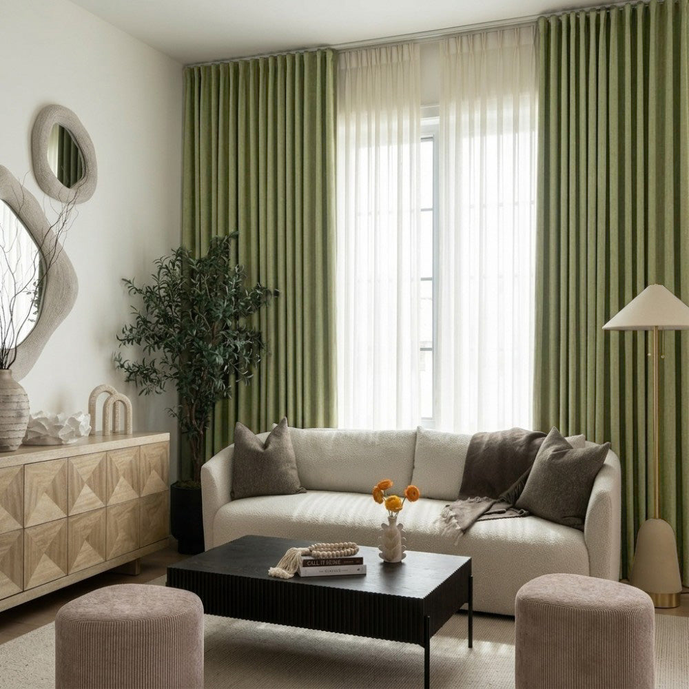 Clive Cotton Soft 100% Blackout Thermal Curtains