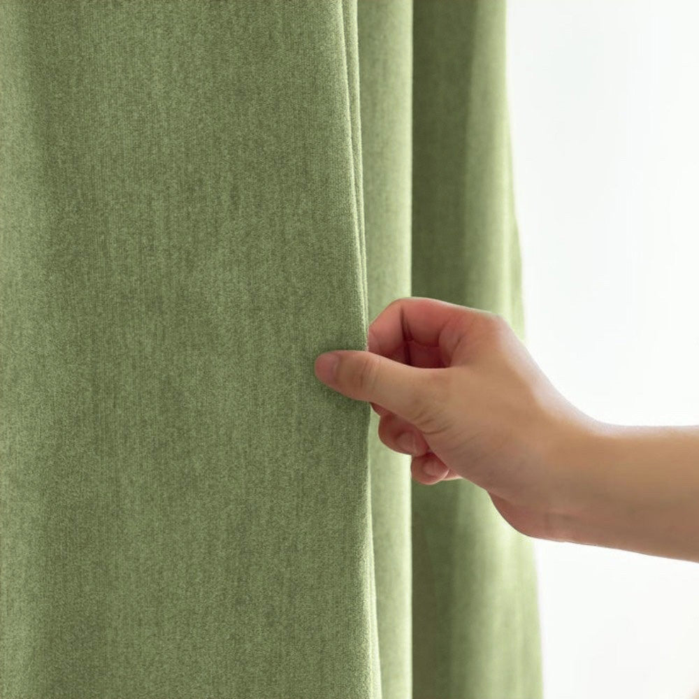 Clive Cotton Soft 100% Blackout Thermal Curtains