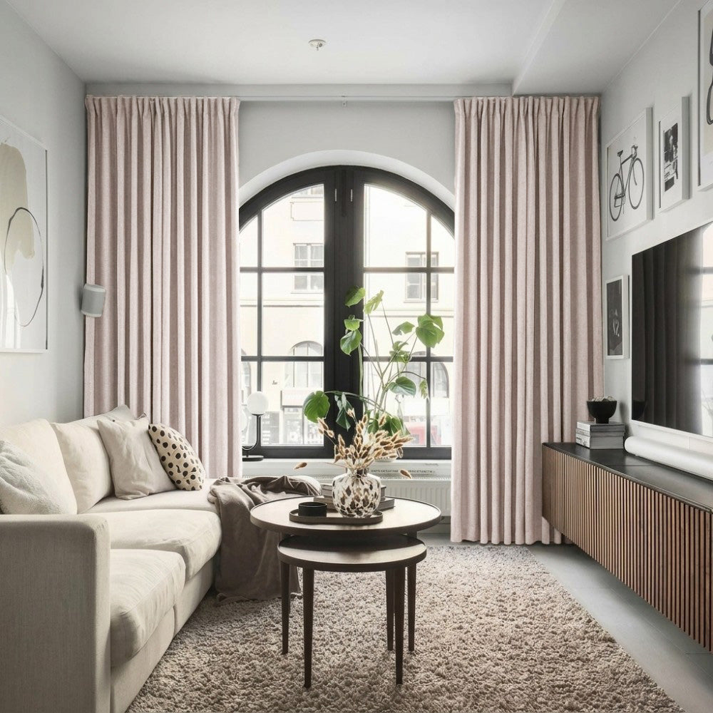 Clive Cotton Soft 100% Blackout Thermal Curtains