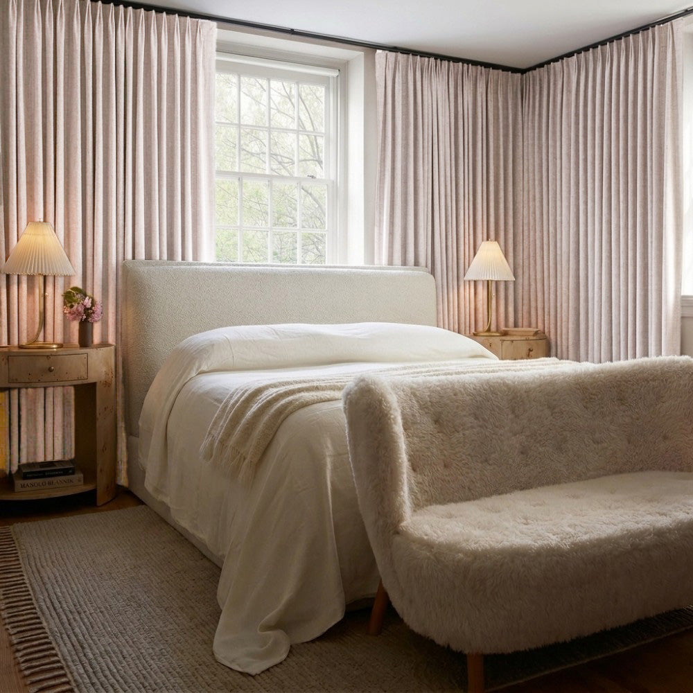 Clive Cotton Soft 100% Blackout Thermal Curtains