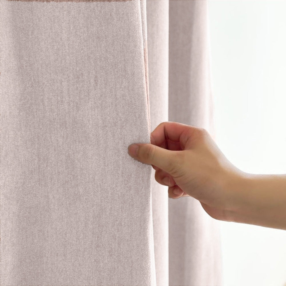 Clive Cotton Soft 100% Blackout Thermal Curtains