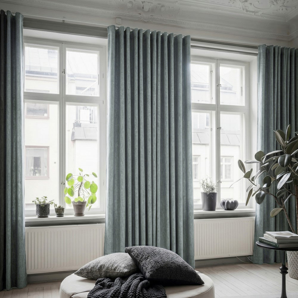 Clive Cotton Soft 100% Blackout Thermal Curtains