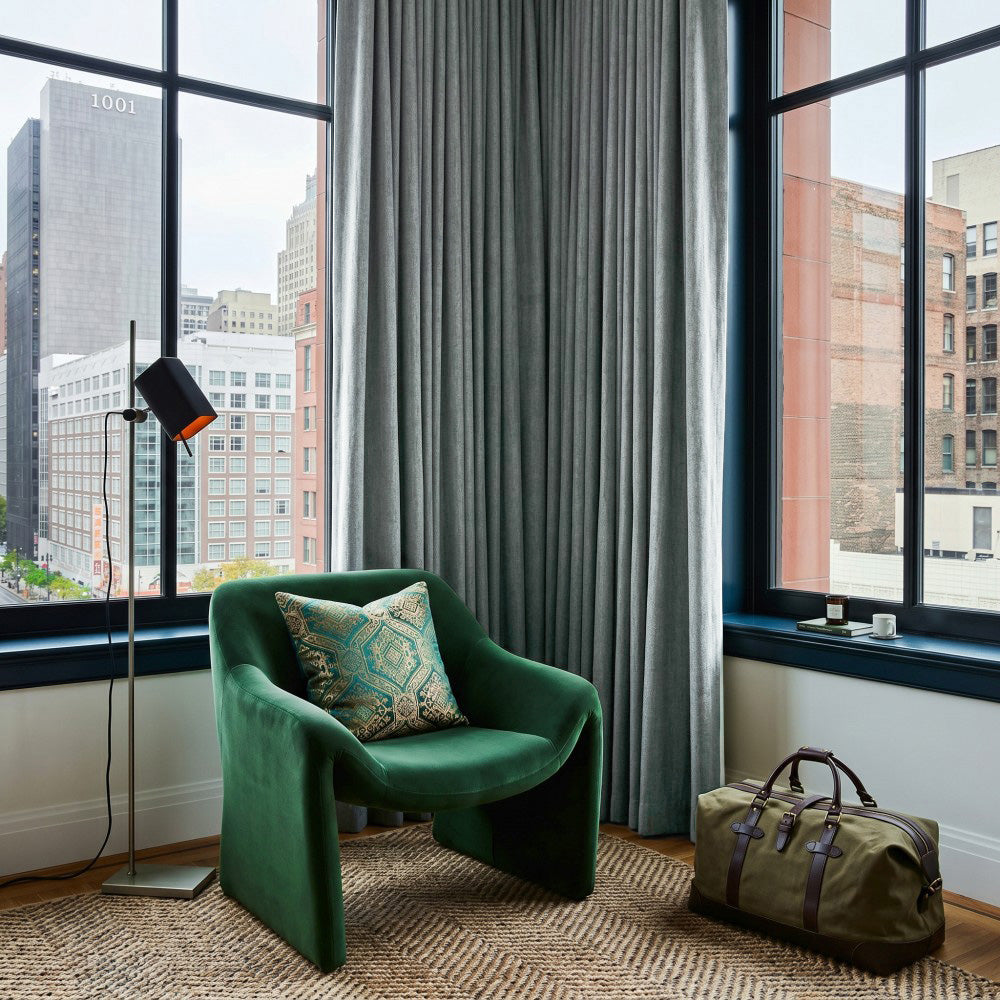 Clive Cotton Soft 100% Blackout Thermal Curtains