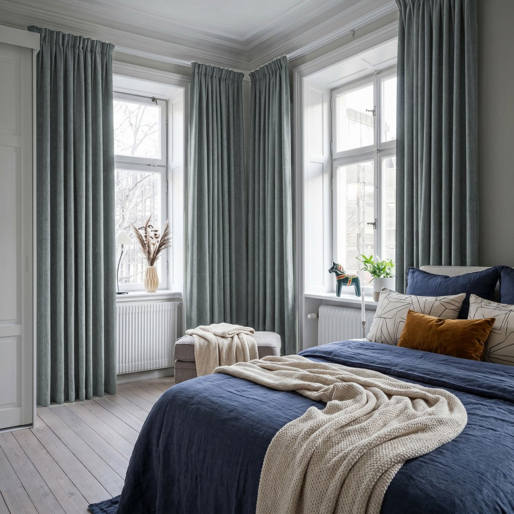 Clive Cotton Soft 100% Blackout Thermal Curtains