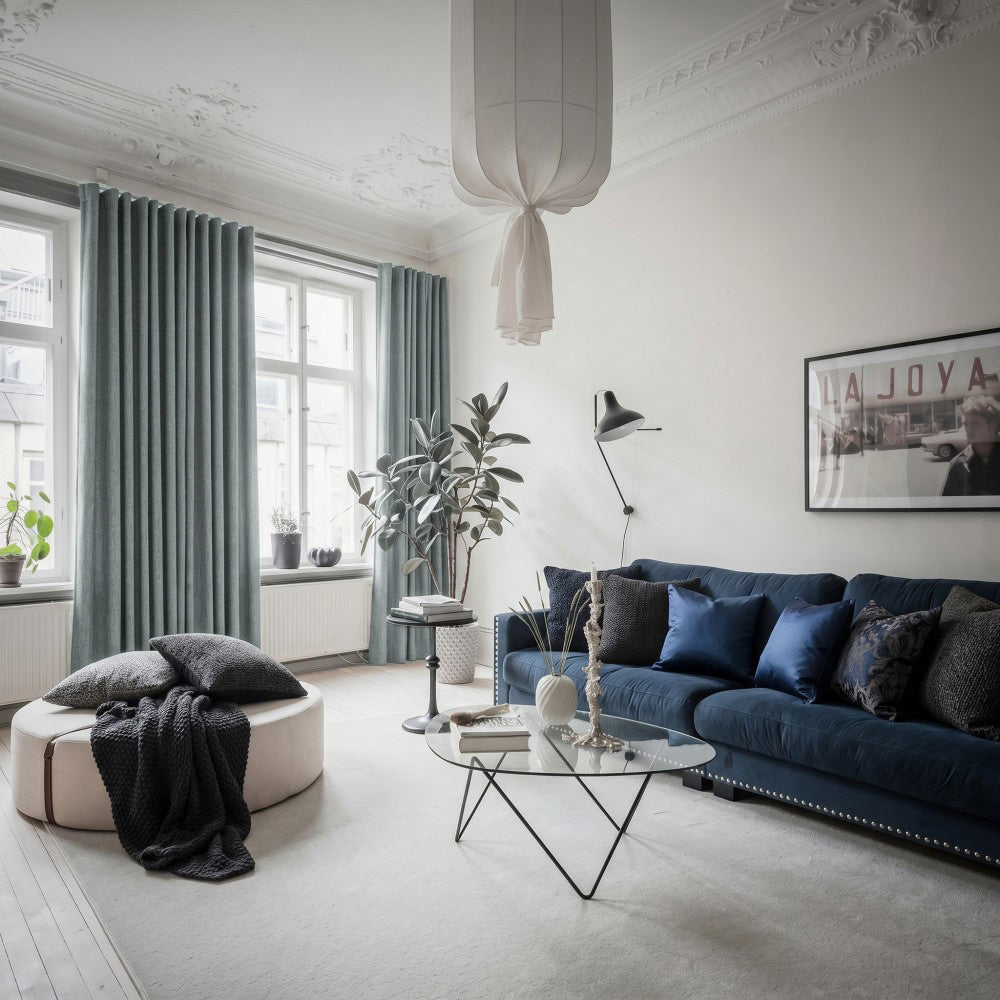 Clive Cotton Soft 100% Blackout Thermal Curtains
