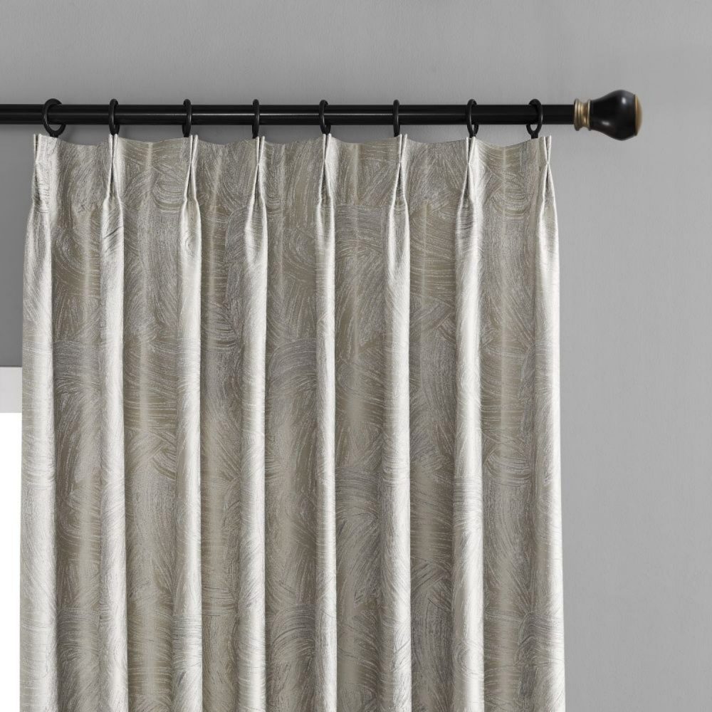 Cormac Persian Gray Ripple Curtains