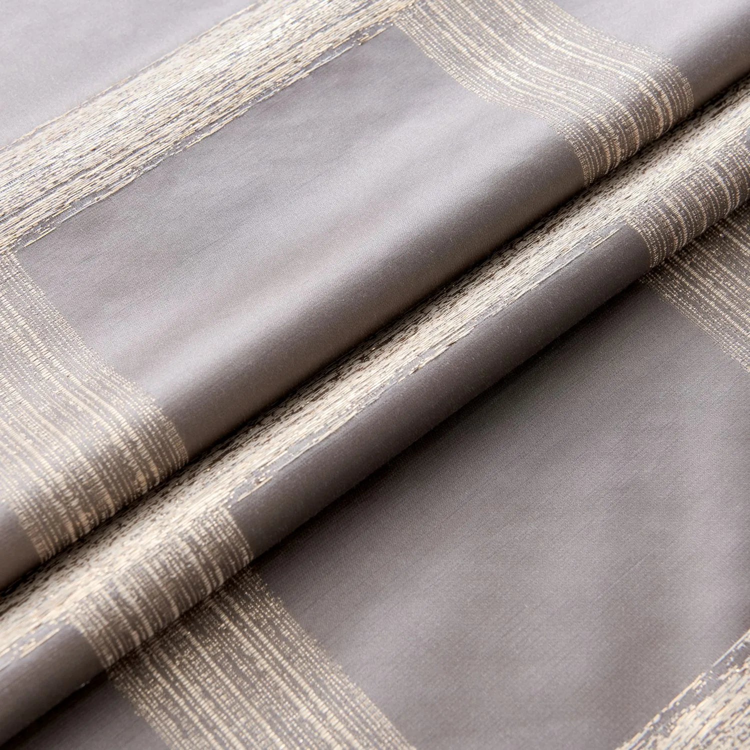 Cove Urban Metallic Plaid Jacquard Curtains