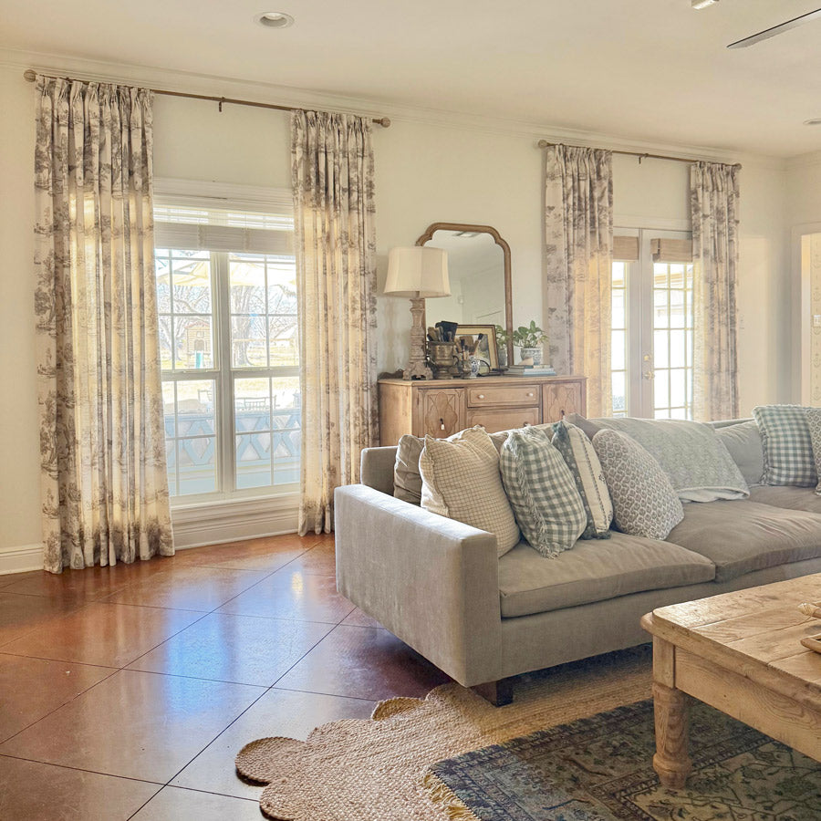 Daphne French Country Style Toile Curtains