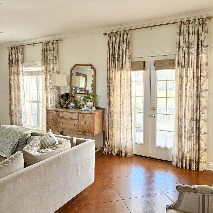 Daphne French Country Style Toile Curtains