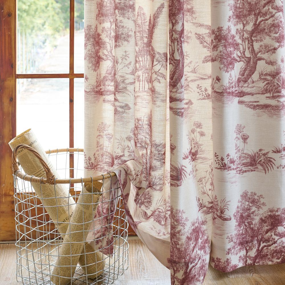 Daphne French Country Style Toile Curtains