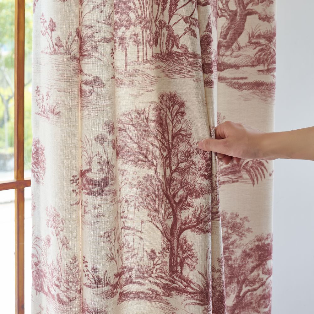 Daphne French Country Style Toile Curtains
