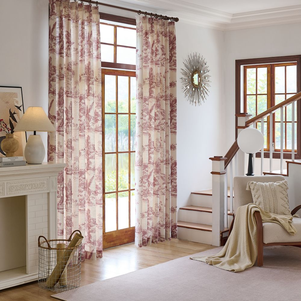 Daphne French Country Style Toile Curtains