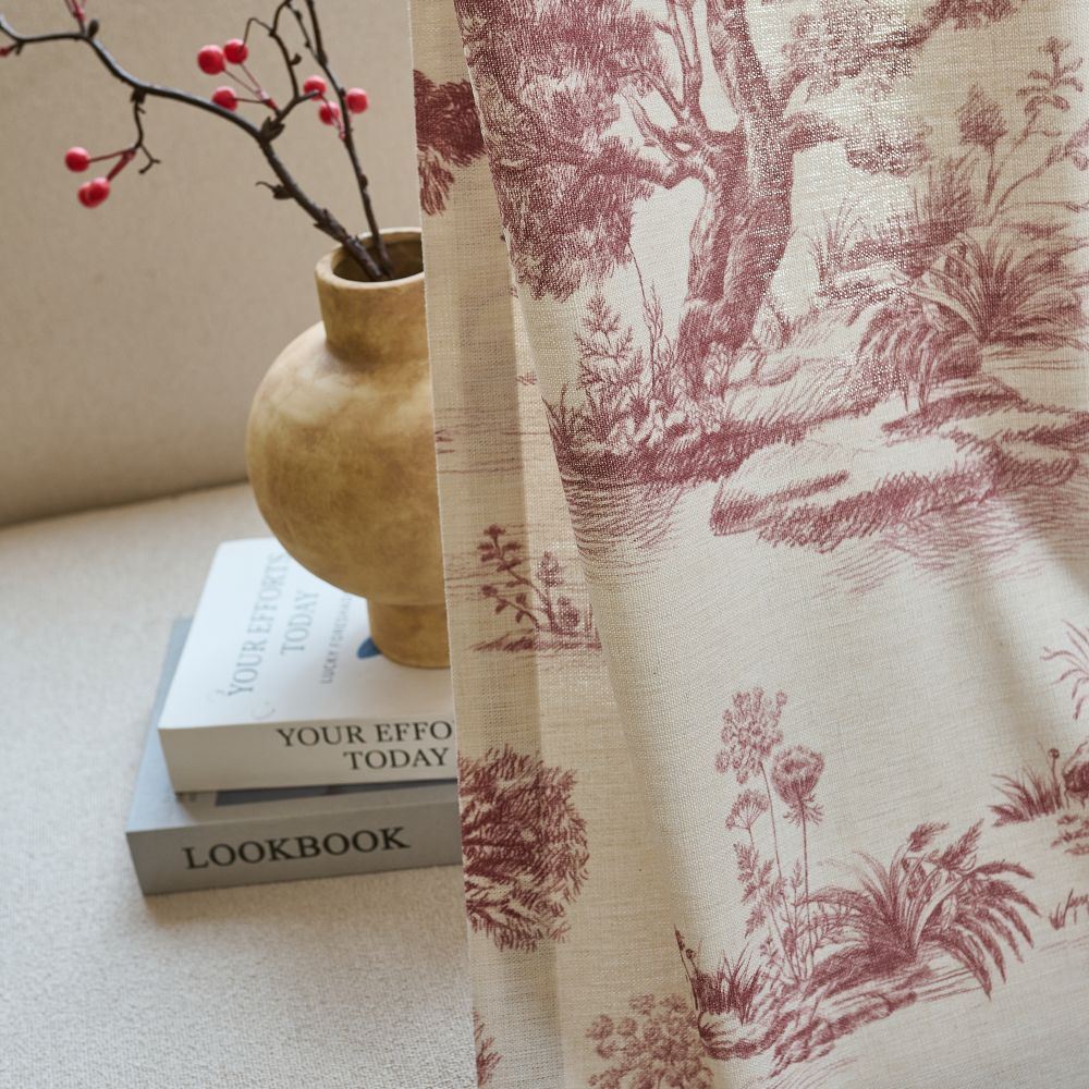 Daphne French Country Style Toile Curtains