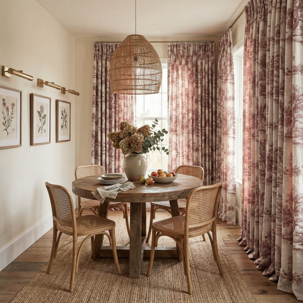 Daphne French Country Style Toile Curtains