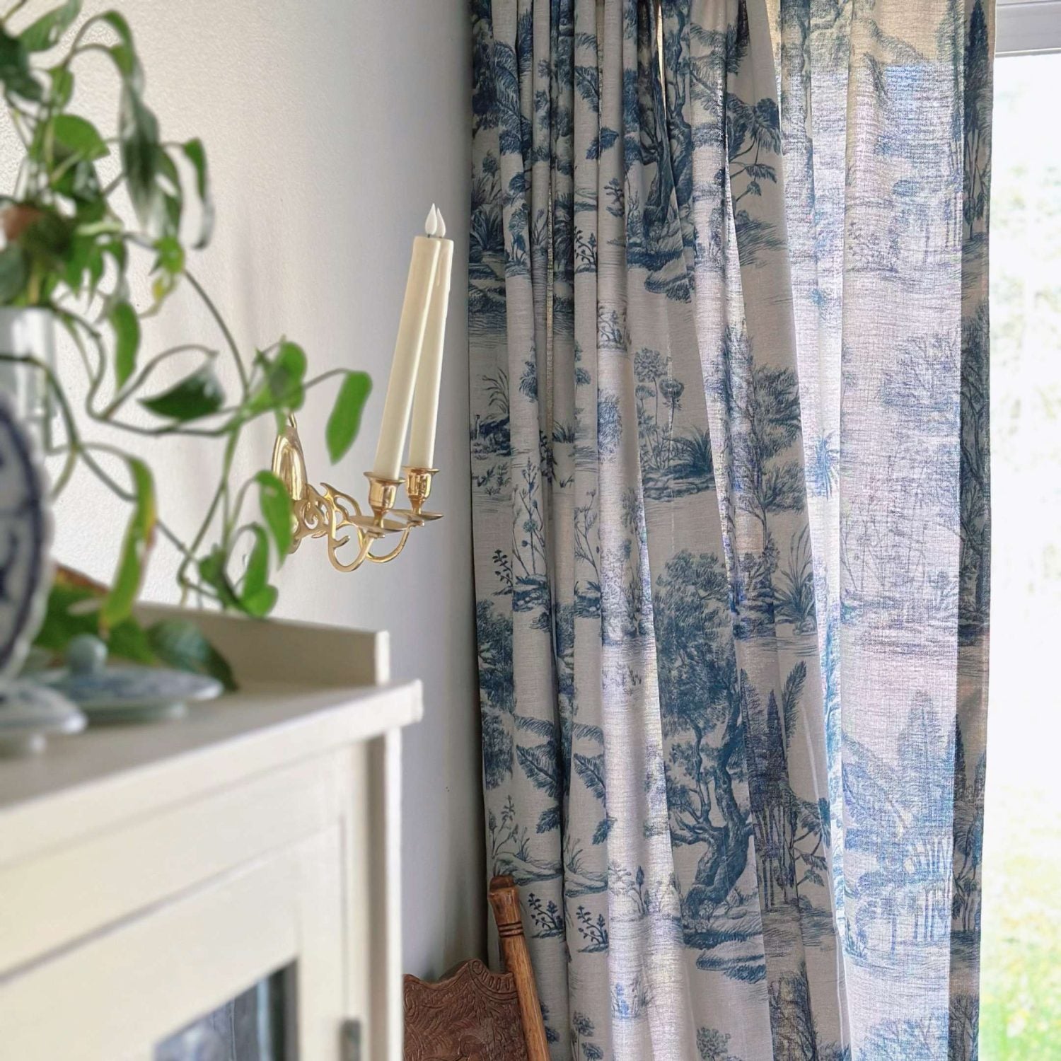 Daphne French Country Style Toile Curtains