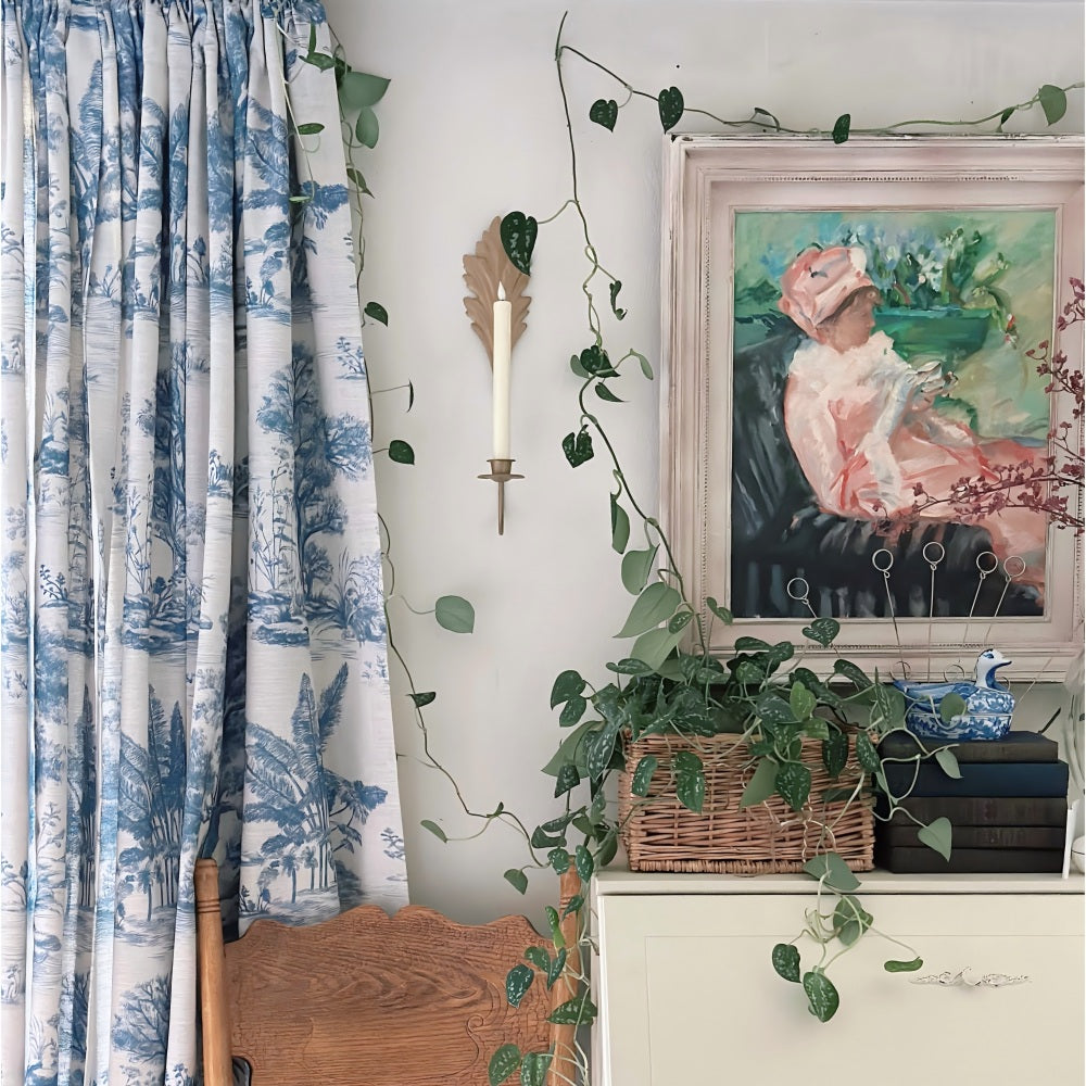 Daphne French Country Style Toile Curtains