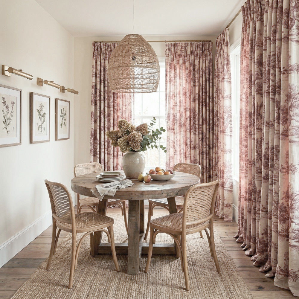 Daphne French Country Style Toile Curtains