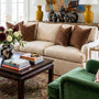 Scarlett Caramel Diamond Trellis Pillow Cover