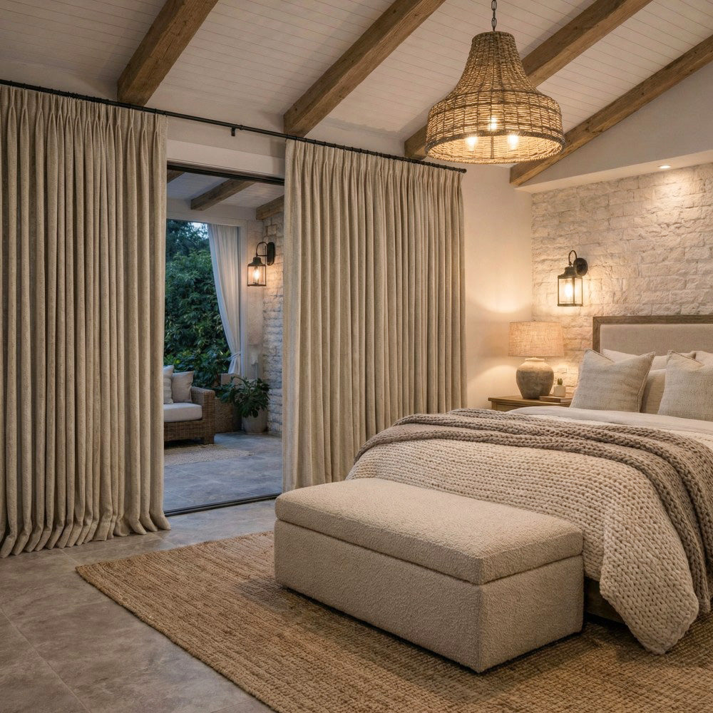 Doris Bamboo Textured Linen Curtains