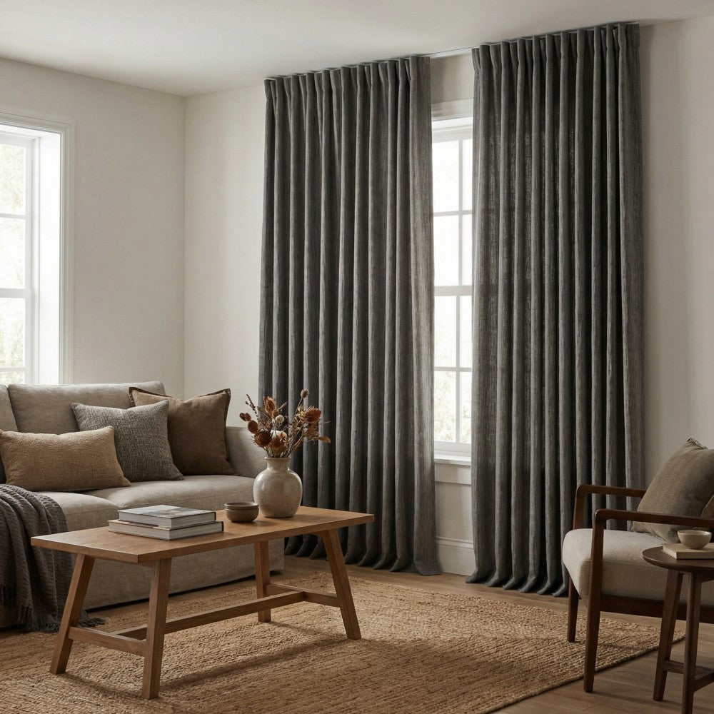 Doris Bamboo Textured Linen Curtains