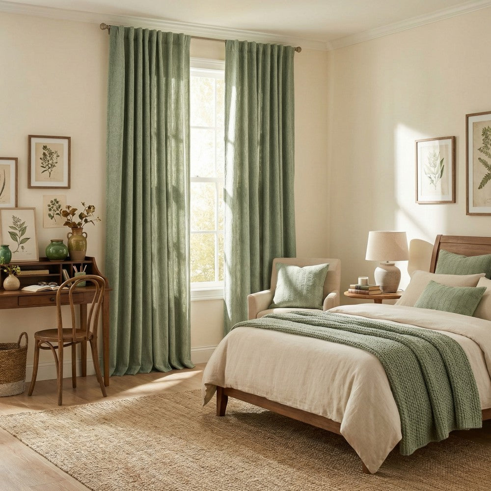 Doris Bamboo Textured Linen Curtains