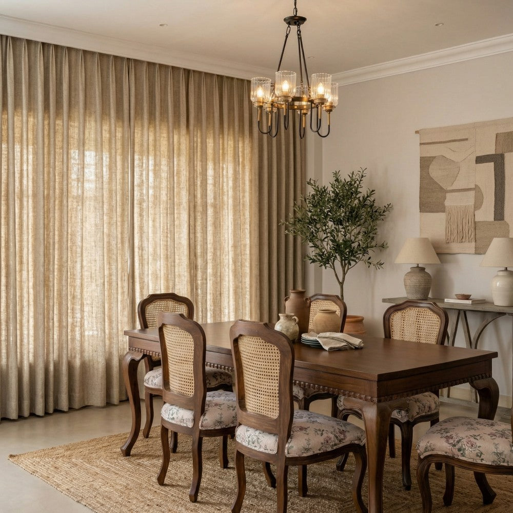 Doris Bamboo Textured Linen Curtains