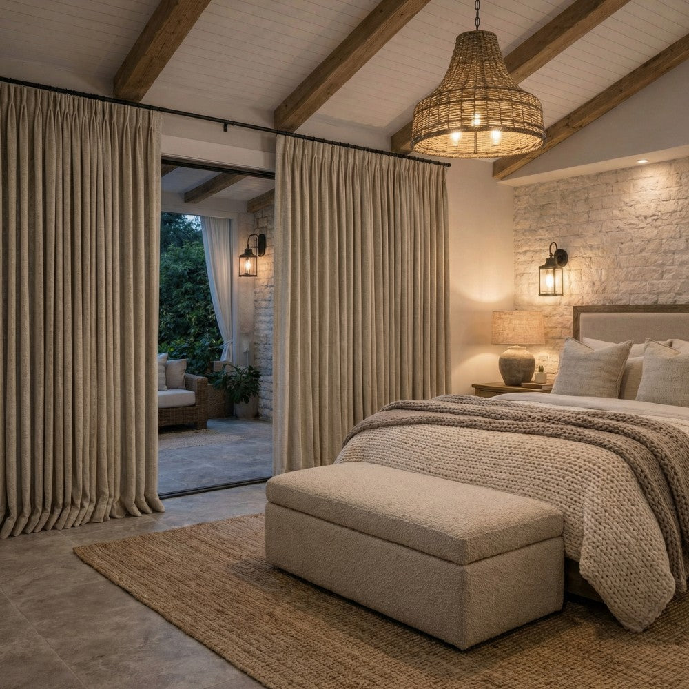 Doris Bamboo Textured Linen Curtains