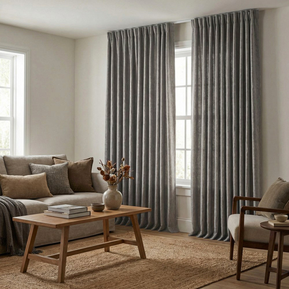 Doris Bamboo Textured Linen Curtains