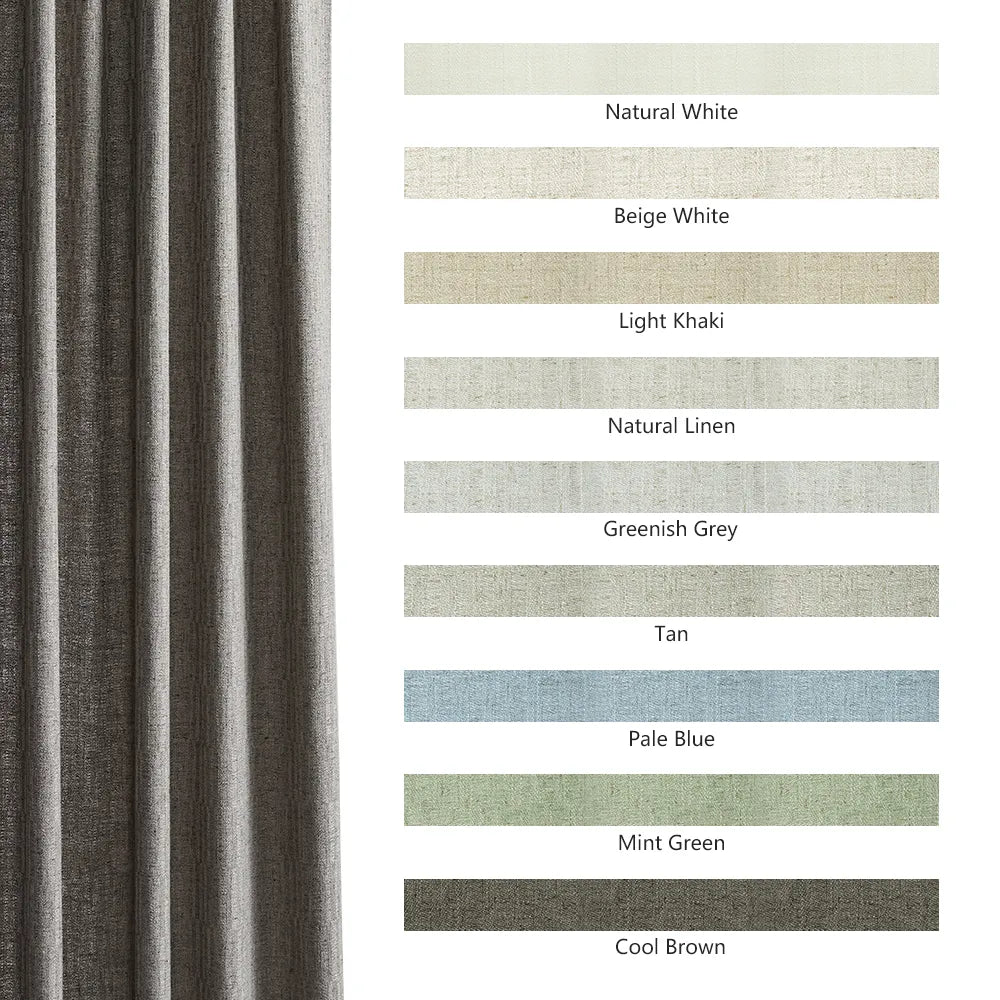Doris Bamboo Textured Linen Curtains